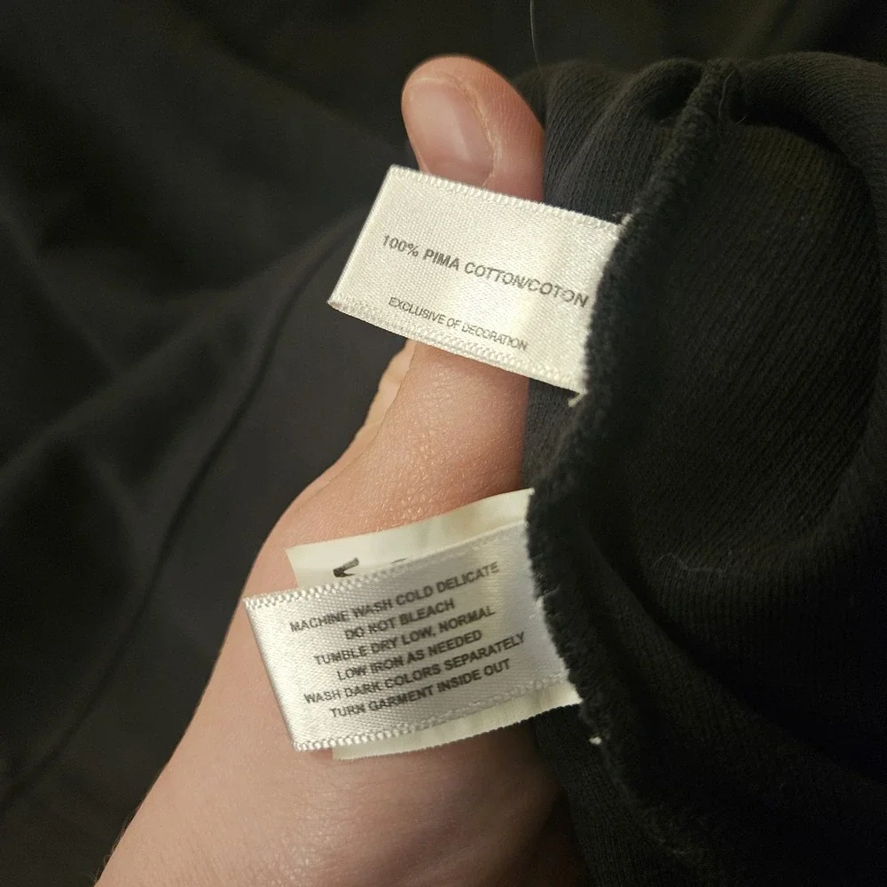Cutter &‎ Buck Men's 1/4 Zip Pullover 100% Pima Cotton Black Size XL Ribbed